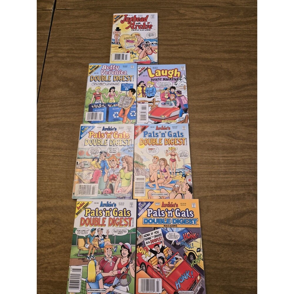 Archie Digest Comic Lot - Jughead, Betty & Veronica, Laugh, Pals 'n' Gals Double